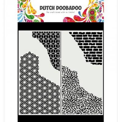 Dutch DooBaDoo Mask Art Stencil - Slimline Cracked Patterns